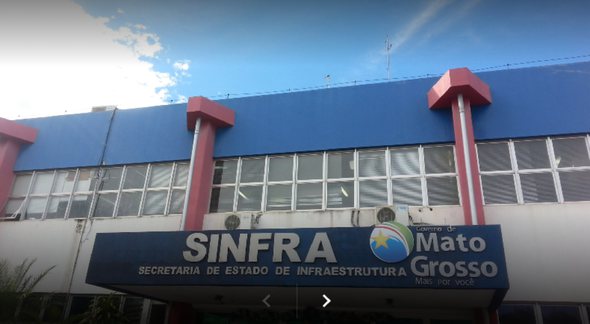 Concurso Sinfra MT: fachada do órgão - Divulgação