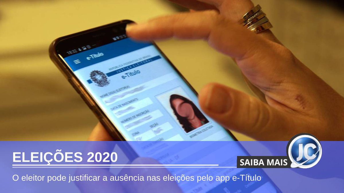 Eleições 2020: eleitor pode justificar falta pelo celular