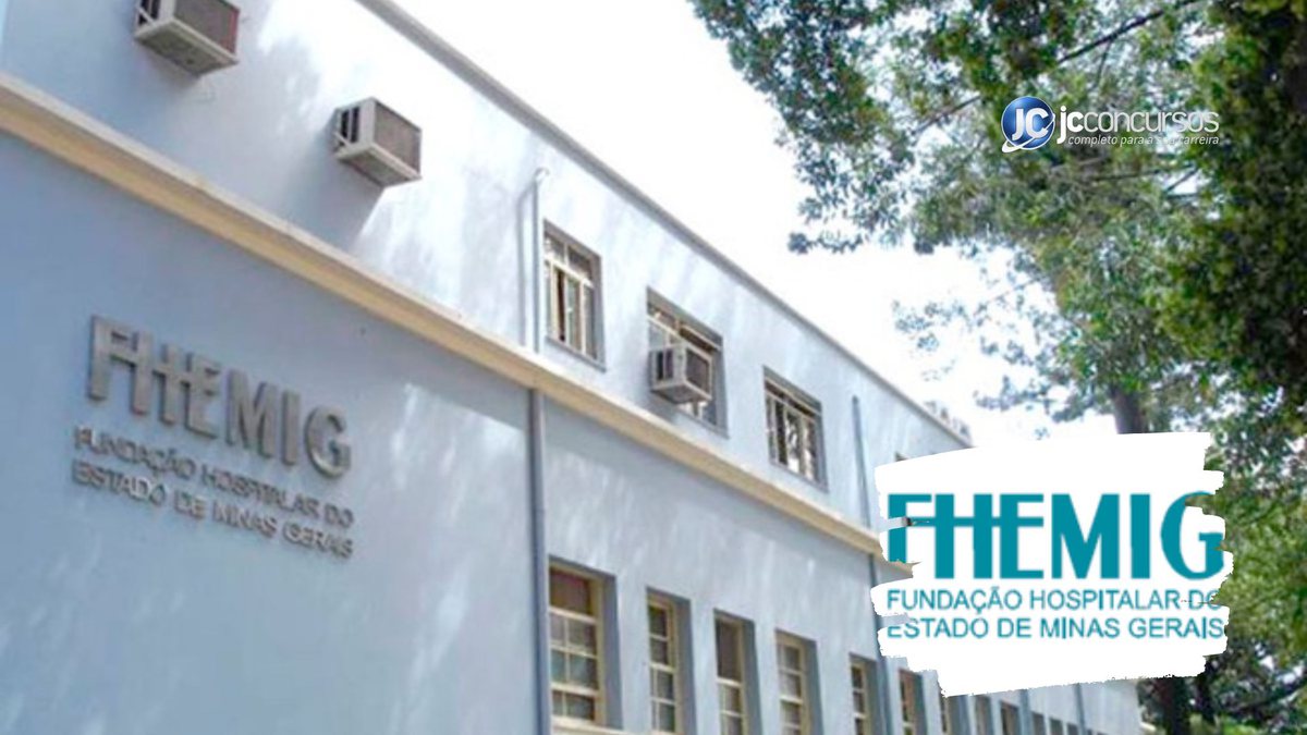 Concurso da FHEMIG: fachada do prédio da Fundação Hospitalar do Estado de Minas Gerais