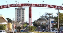 Portal de entrada de Lucélia, no interior paulista - Divulgação