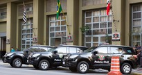 Viaturas da PC SP estacionadas em frente à sede da corporação, na capital paulista - Ciete Silvério/Governo do Estado de São Paulo