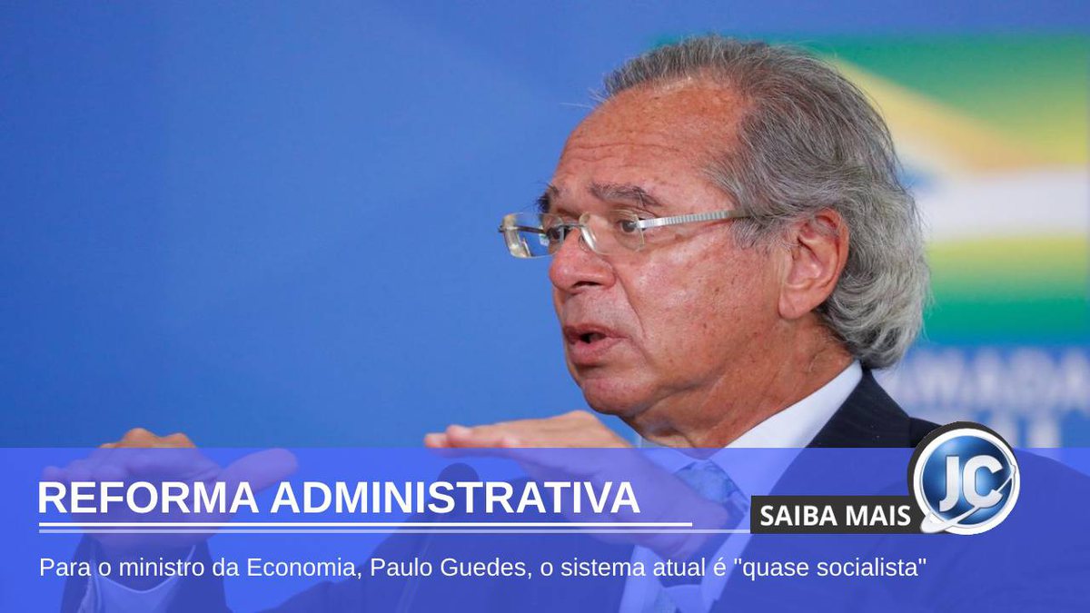 Guedes diz “O sistema é socialista” e reforça que reforma administrativa deve economizar R$ 300 Bilhões