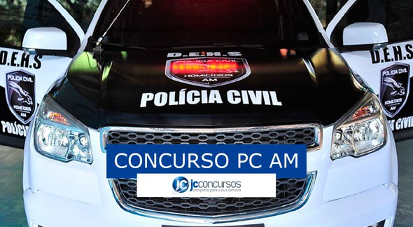 Concurso PC AM: viatura da PC AM - Divulgação