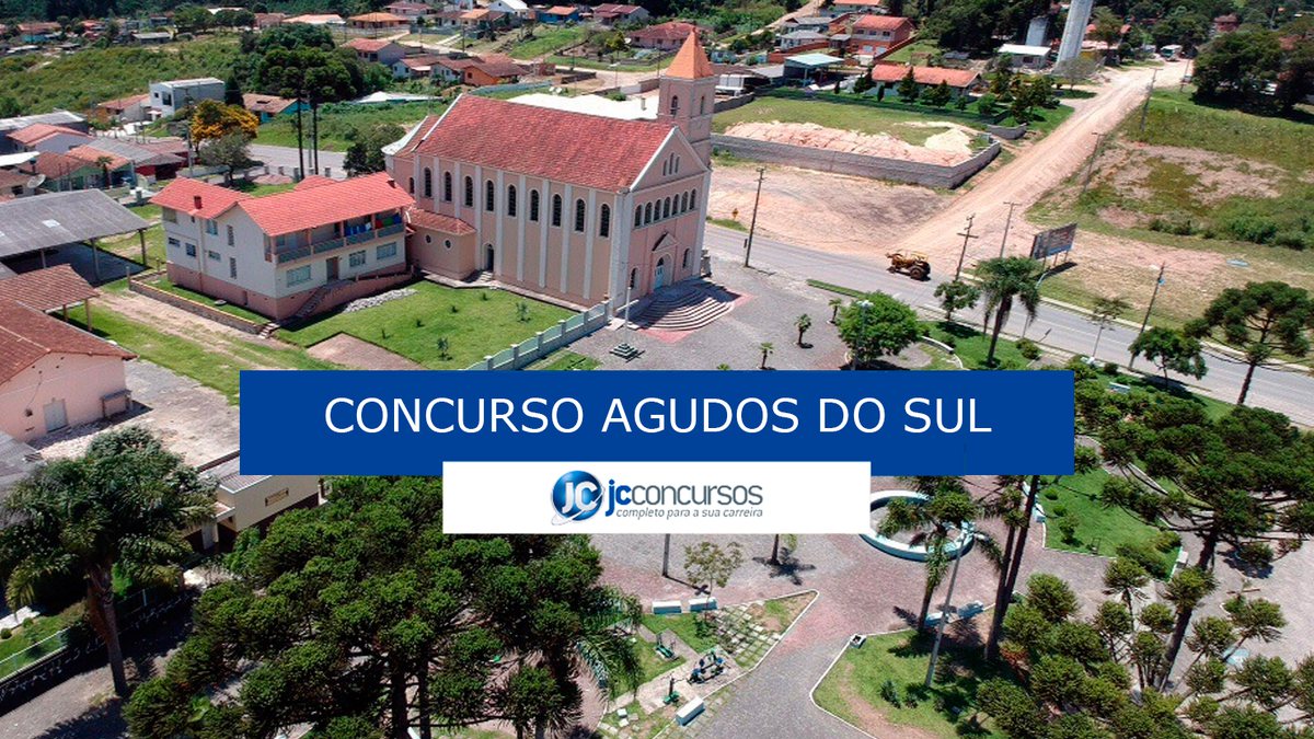 Concurso Prefeitura Agudos do Sul: vista da cidade