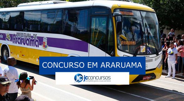 Concurso Prefeitura de Araruama: ônibus do órgão - Reprodução/Facebook
