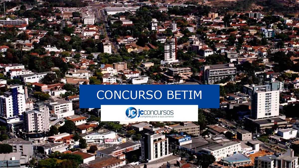 Concurso Prefeitura Betim: vista aérea do município