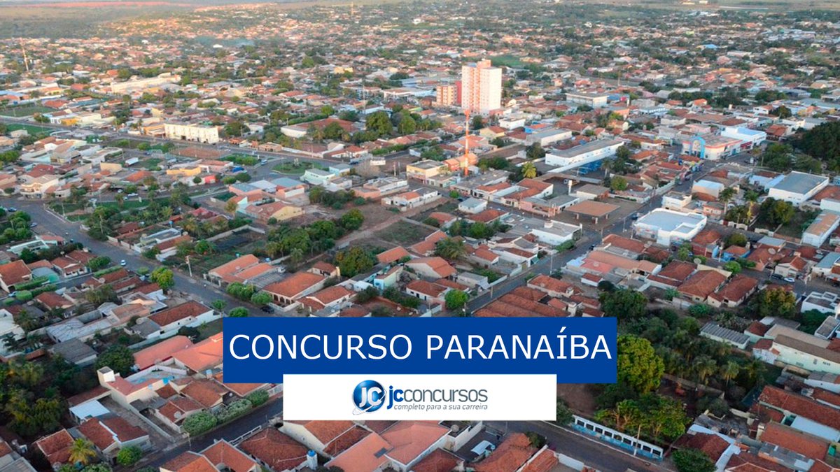 Concurso Prefeitura Paranaíba: vista aérea do município