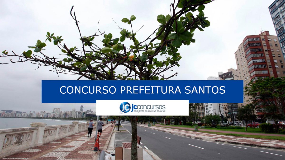Concurso Prefeitura Santos: orla da praia
