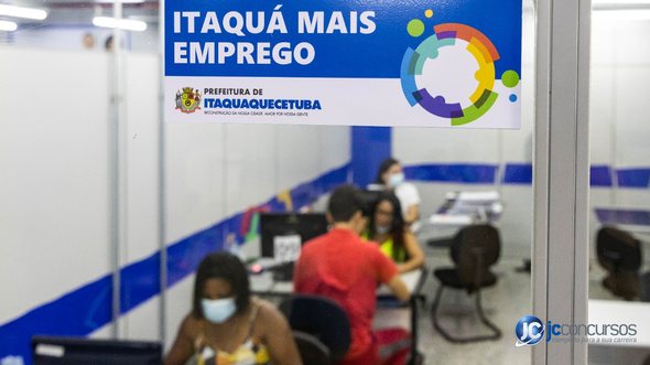 Posto de atendimento do Itaquá Mais Emprego - Divulgação/Prefeitura de Itaquaquecetuba (SP)