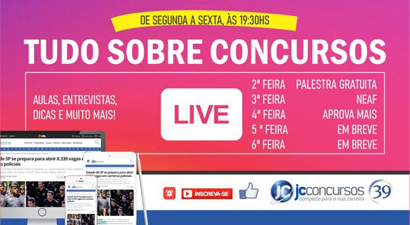 Live JC Concursos - Divulgação