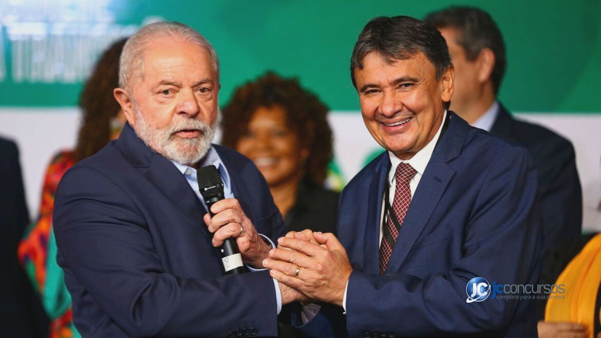 Presidente Lula (PT) e o ministro do Desenvolvimento Social Wellington Dias (PT)