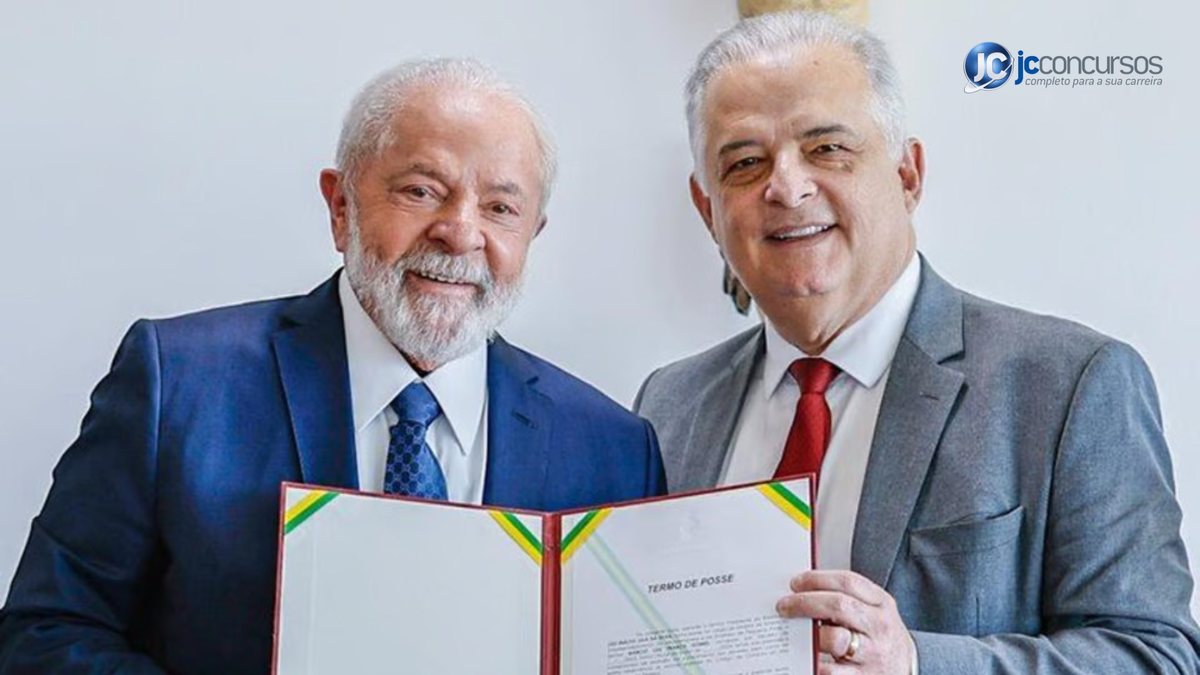 Presidente Lula ao lado do ministro Marcio França