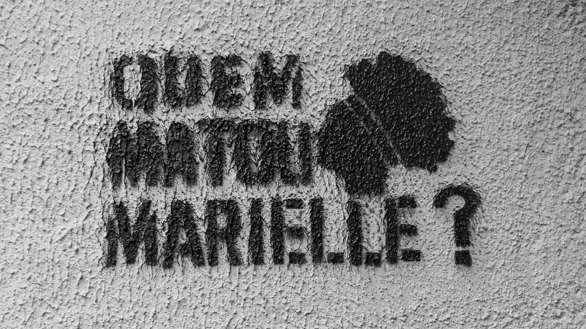 Parede pintada com a frase: quem matou Marielle?
