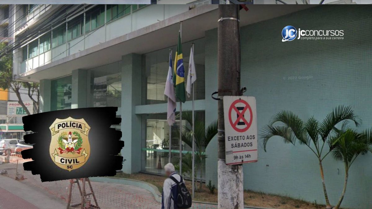 Concurso da PC SC: prédio da Polícia Civil do Estado de Santa Catarina