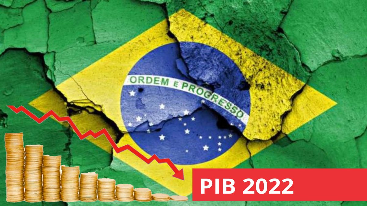 Bandeira do Brasil que demonstra inflação Brasil em alta e PIB em baixa