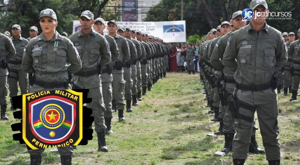 None - Concurso PM PE: soldados da PM PE: Divulgação