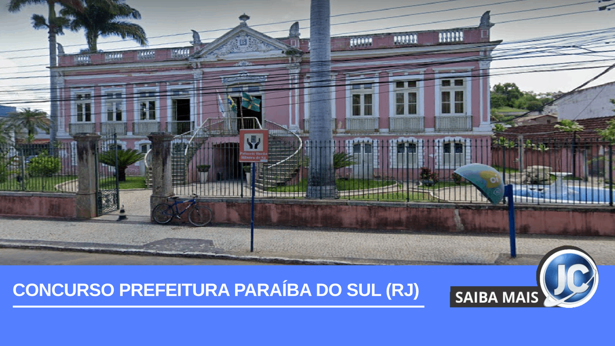 Concurso Prefeitura de Paraíba do Sul (RJ) está com as inscrições abertas