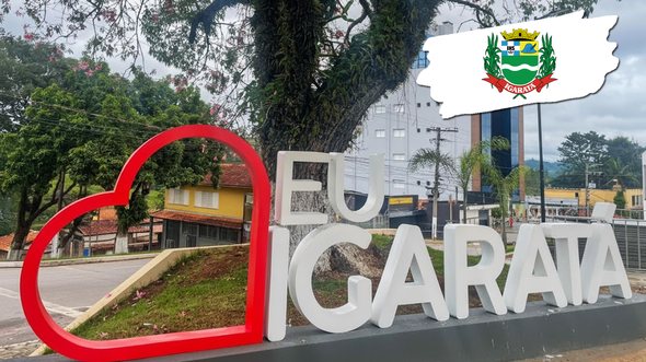 Letreiro da cidade de Igaratá (SP) - Divulgação