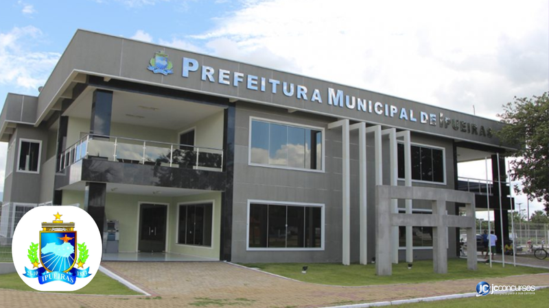 Concurso da Prefeitura de Ipueiras: fachada do prédio da prefeitura