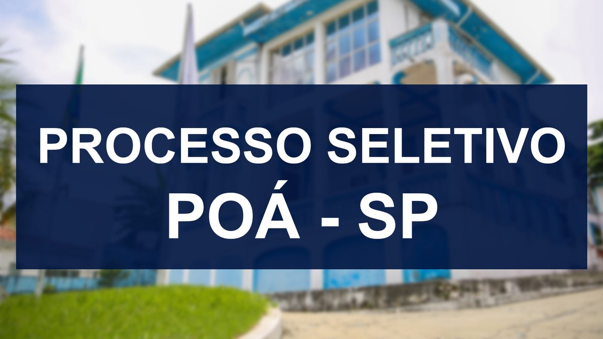 Processo seletivo da Prefeitura de Poá