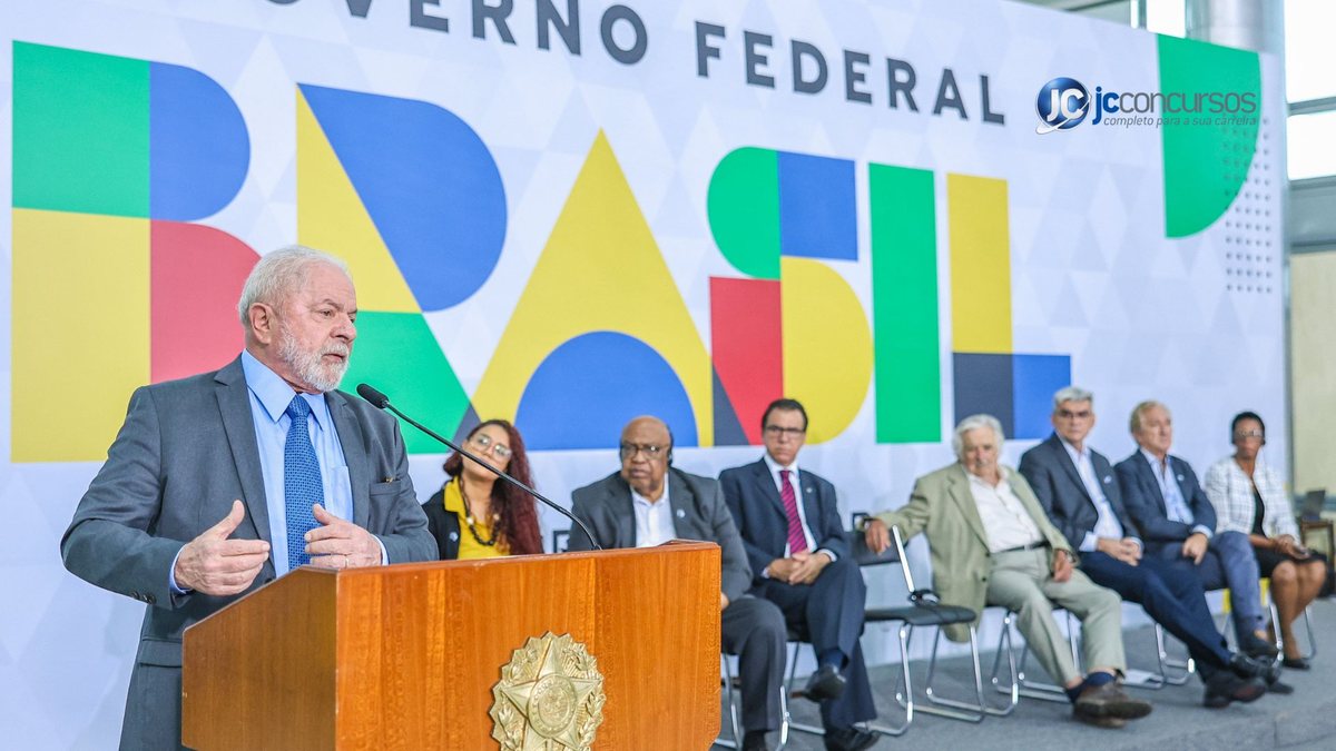 Presidente Luiz Inácio Lula da Silva (PT) durante fala em evento