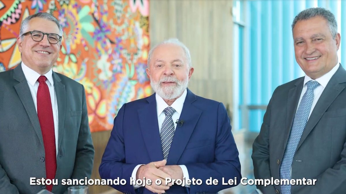 Presidente Luiz Inácio Lula da Silva (PT) anuncia sanção presidencial