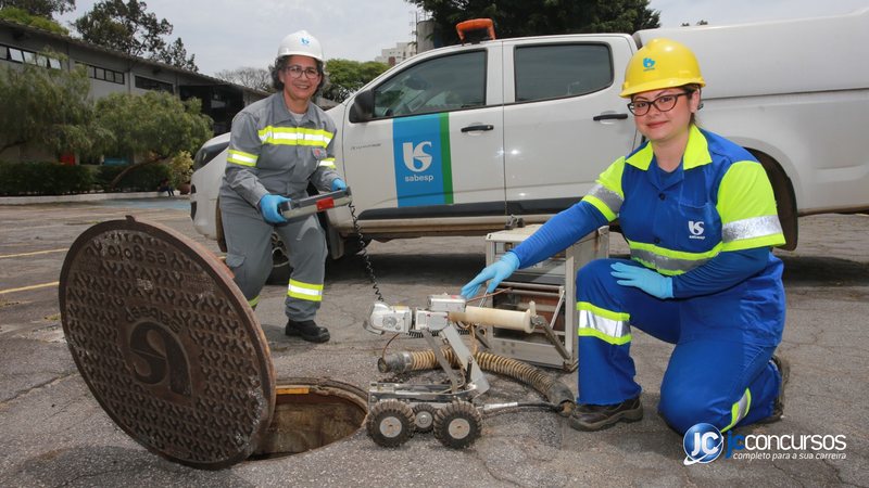 Profissionais da Sabesp - Divulgação