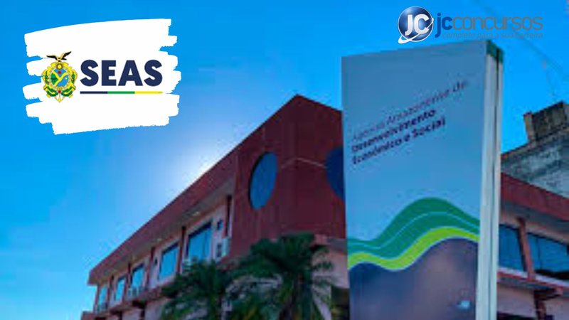 None - Concurso SEAS AM: sede da SEAS AM  divulgação
