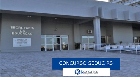Concurso Seduc RS - sede da Seduc RS - Divulgação