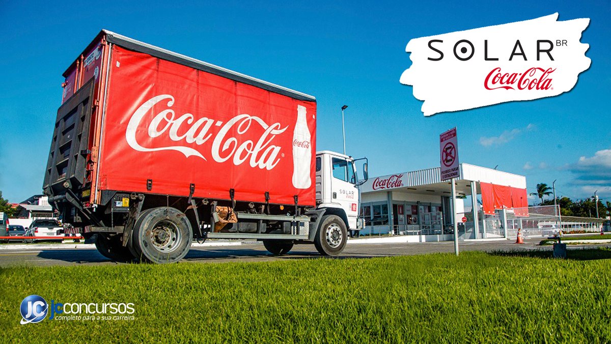 Caminhão de entrega da Solar Coca-Cola Brasil