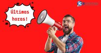 Concurso Prefeitura de Queluz: homem com megafone anuncia últimas horas - Divulgação