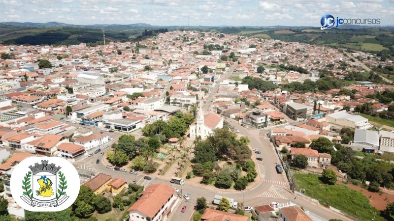Concurso da Prefeitura de Nepomuceno (MG): vista aéra da cidade - Prefeitura de Nepomuceno/Divulgação